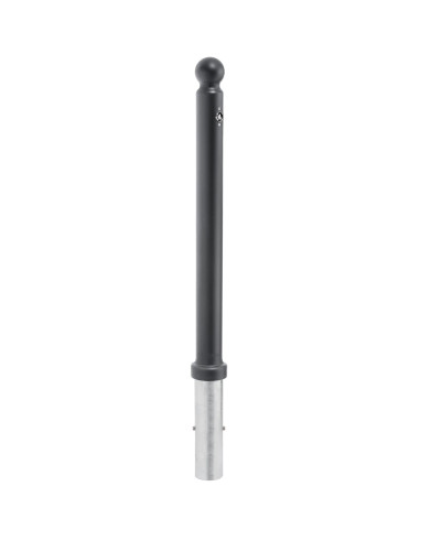 Plastic bollard with ball head D 76 mm, black, removable. 90 cm above ground. Buy in the online store.