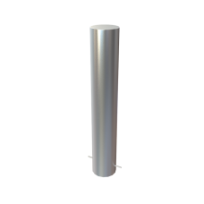 Bollards stainless steel Ø 159 mm stationary for installation in concrete, without a lock, overall height 1200 mm (approx. 900 mm above ground) 