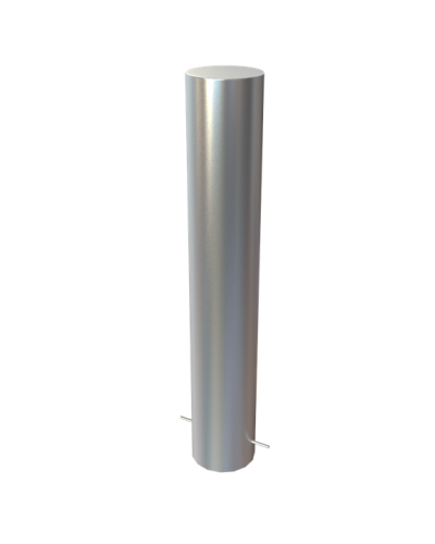 Bollards stainless steel Ø 159 mm stationary for installation in concrete, without a lock, overall height 1200 mm (approx. 900 mm above ground) . Buy in the online store.