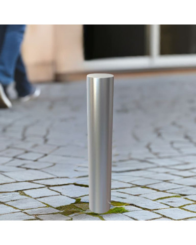 Bollards stainless steel Ø 159 mm stationary for installation in concrete, without a lock, overall height 1200 mm (approx. 900 mm above ground) . Buy in the online store.