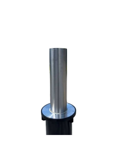 Buy Online Shop Stainless steel bollard Diameter of 168 mm, retractable with gas pressure spring, total height 1600 mm (approx. 600 mm above ground)