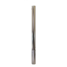 Stainless steel bollard 60 mm removable with ground sleeve for setting in concrete, with profile cylinder, total height 1200 mm (approx. 900 mm above ground) 