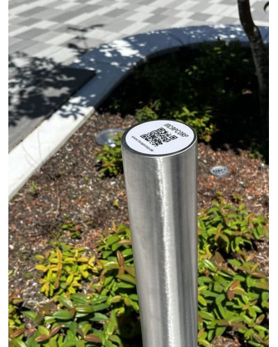 Bollards stainless steel Ø 89 mm stationary for installation in concrete. Buy in the online store.