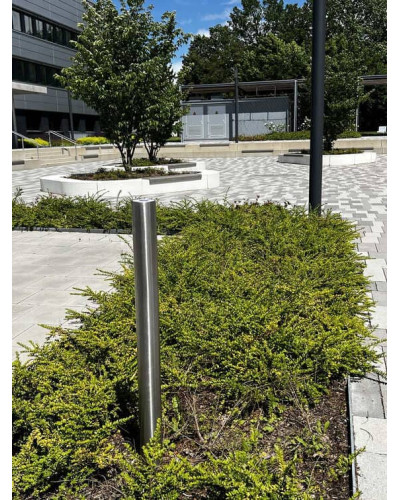 Bollards stainless steel Ø 89 mm stationary for installation in concrete. Buy in the online store.