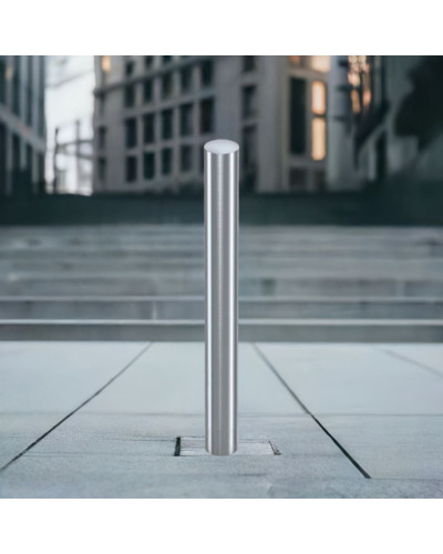Bollards stainless steel Ø 89 mm stationary for installation in concrete. Buy in the online store.