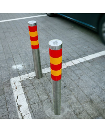 Bollards stainless steel Ø 89 mm stationary for installation in concrete. Buy in the online store.