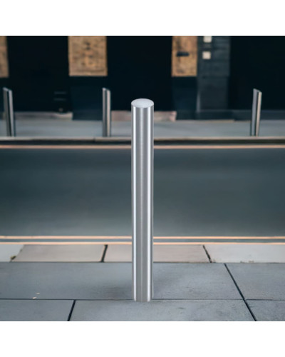 Bollards stainless steel Ø 89 mm stationary for installation in concrete. Buy in the online store.
