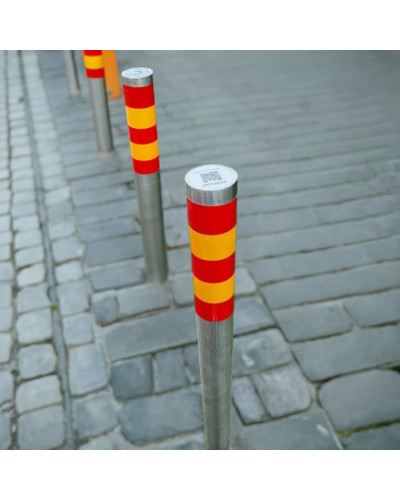 Bollards stainless steel Ø 89 mm stationary for installation in concrete. Buy in the online store.