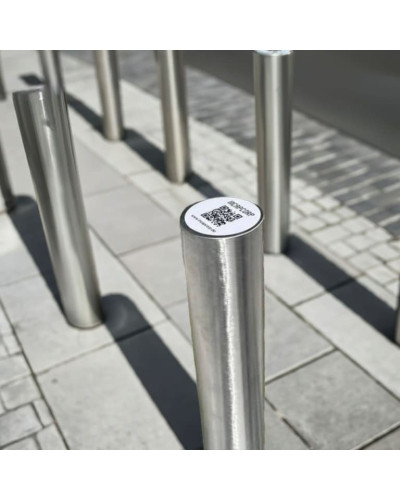 Bollards stainless steel Ø 89 mm stationary for installation in concrete. Buy in the online store.