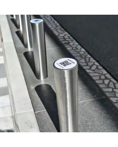 Bollards stainless steel Ø 89 mm stationary for installation in concrete. Buy in the online store.