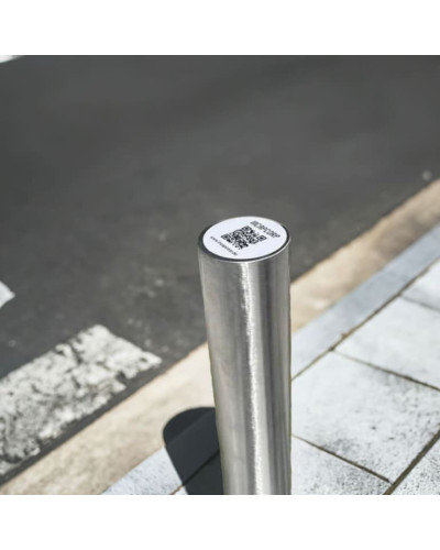 Bollards stainless steel Ø 89 mm stationary for installation in concrete. Buy in the online store.