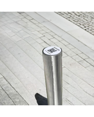 Bollards stainless steel Ø 89 mm stationary for installation in concrete. Buy in the online store.