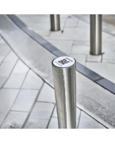 Bollards stainless steel Ø 89 mm stationary for installation in concrete. Buy in the online store.