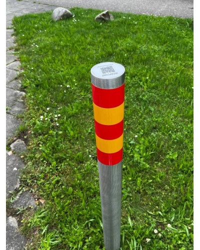 Bollards stainless steel Ø 89 mm stationary for installation in concrete. Buy in the online store.