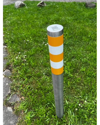 Bollards stainless steel Ø 89 mm stationary for installation in concrete. Buy in the online store.