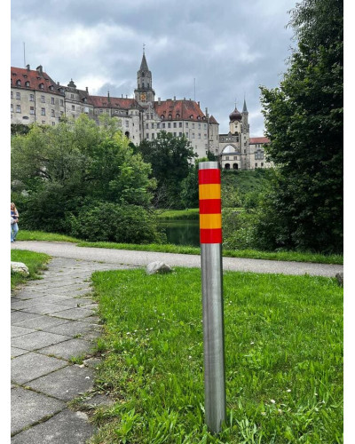 Bollards stainless steel Ø 89 mm stationary for installation in concrete. Buy in the online store.