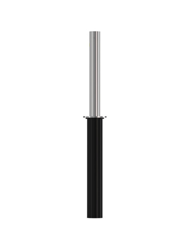 Stainless steel bollard Ø 89 mm, retractable with manual lifting/lowering, Triangular closure, 900 mm above ground. Buy in the online store.