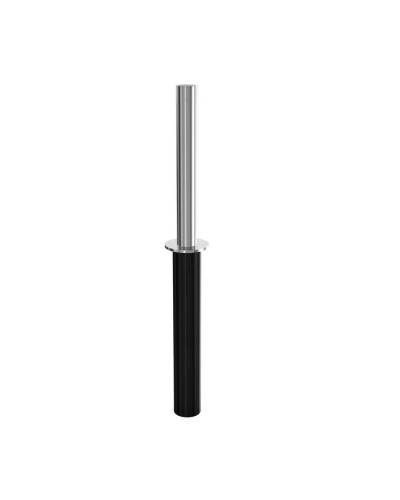 Stainless steel bollard Ø 89 mm, retractable with manual lifting/lowering, Triangular closure, 900 mm above ground. Buy in the online store.