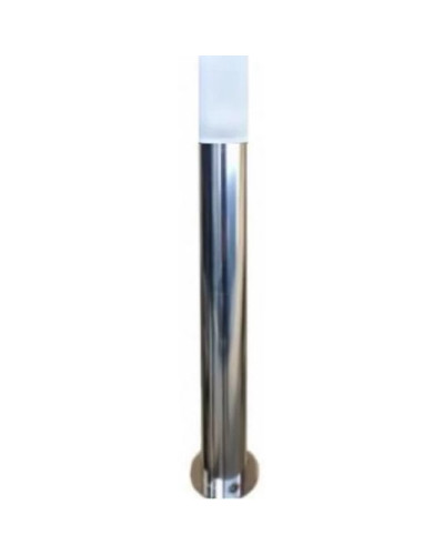 Stainless steel post with lamp diameter 80 mm, fixed with base plate for dowelling, total height approx. 900 mm above ground . Buy in the online store.