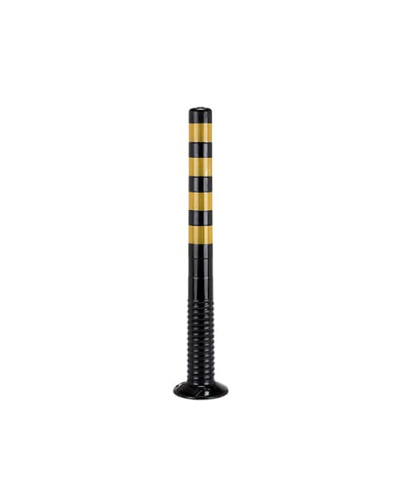 Flexi post self-erecting, barrier post black-yellow 100 cm. Buy in the online store.