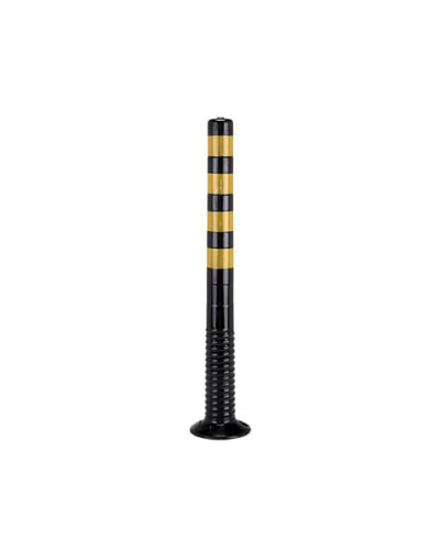 Flexi post self-erecting, barrier post black-yellow 100 cm. Buy in the online store.