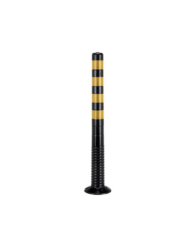 Flexi post self-erecting, barrier post black-yellow 100 cm. Buy in the online store.