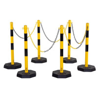 Chain post set yellow-black