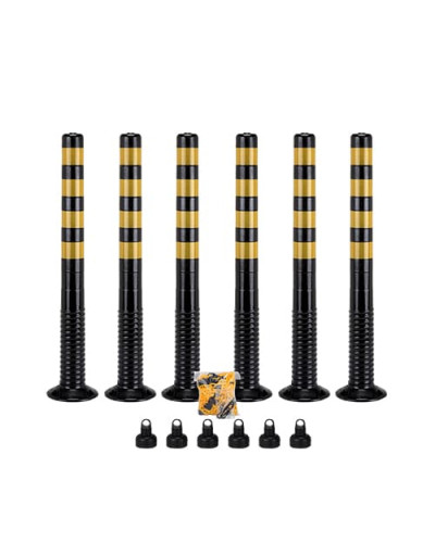 Set Flexible Posts, Barrier Posts black-yellow 100 cm. Buy in the online store.