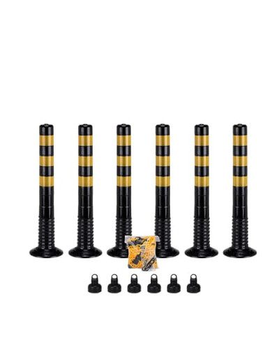 Set Flexible Posts, Barrier Posts black-yellow 75 cm. Buy in the online store.