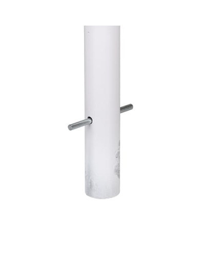Barrier post with eyelets, for setting in concrete, with 2 red reflective foils. Buy in the online shop.