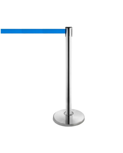 Demarcation stand, 5 m drawstring BLUE  . Buy in the online store.