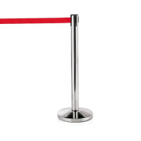 Demarcation stand, 5 m drawstring RED