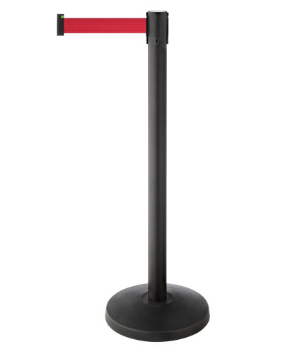 Demarcation metal barrier post black, red . Buy in the online store.