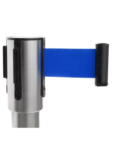 Buy demarcation stand, belt post stackable, drawstring blue 3 m