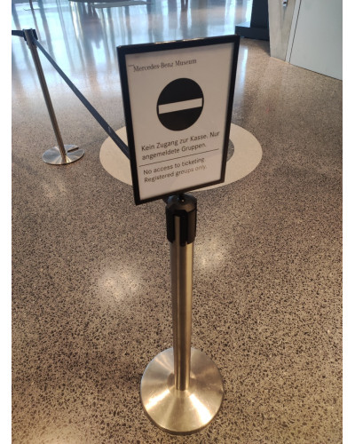 Information board for drawstring stands . Buy in the online store.