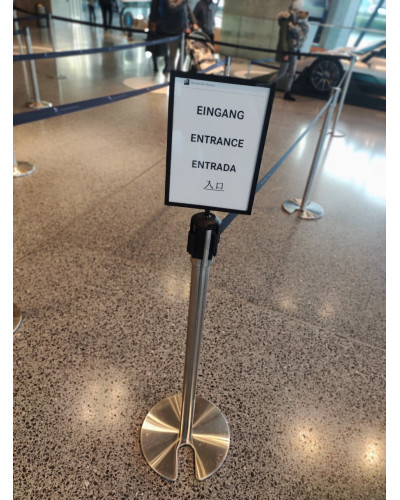 Information board for drawstring stands . Buy in the online store.