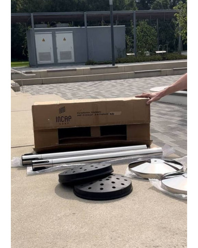 Demarcation stand, stainless steel, 360° rotating head. Buy Online Shop