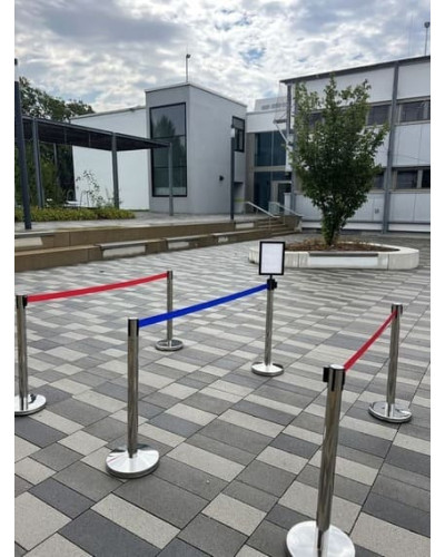 Demarcation stand, stainless steel, 360° rotating head. Buy Online Shop