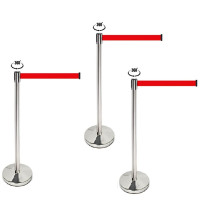 People guidance system demarcation stand red