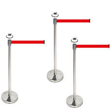 People guidance system demarcation stand red