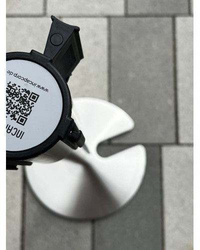 Order demarcation stand, belt post stackable, drawstring red 3 m