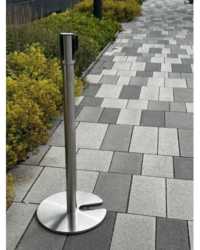 Order demarcation stand, belt post stackable, drawstring red 3 m