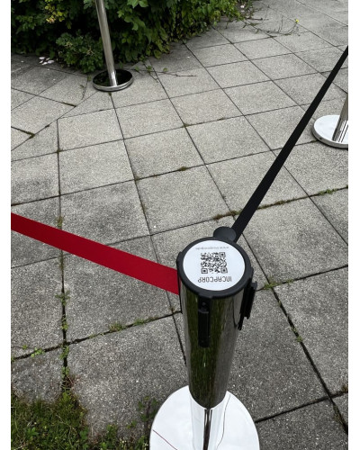 Buy Online Shop Demarcation stand set 4 pieces, 3 m tape RED