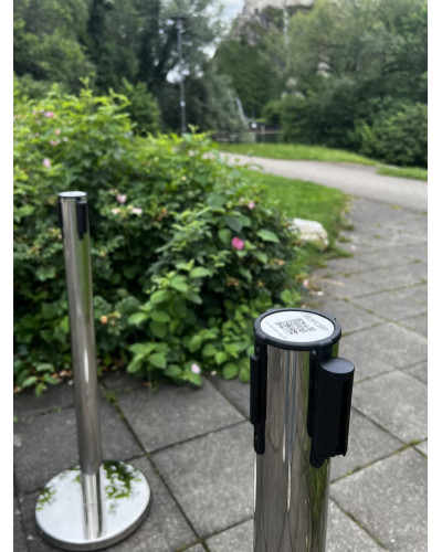 Demarcation stand elegant, 3 m tape RED  . Buy in the online store.