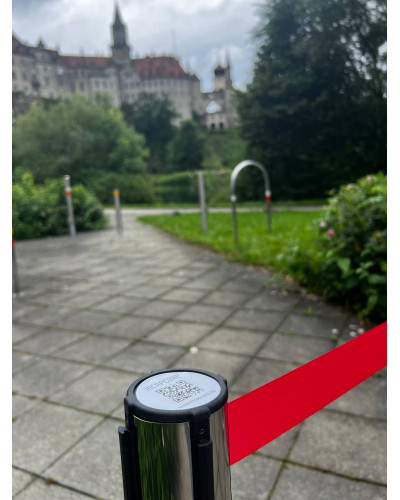 Demarcation stand elegant, 3 m tape RED  . Buy in the online store.