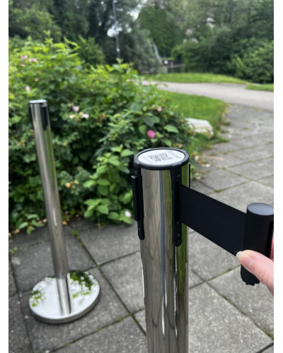 Demarcation stand elegant, 3 m tape BLACK . Buy in the online store.