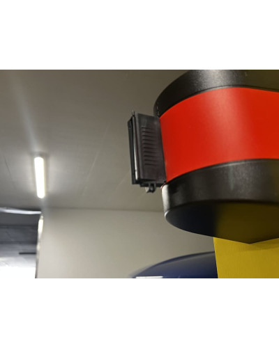 Wall Mount Barrier, strap red/white 10 m . Buy in the online store.