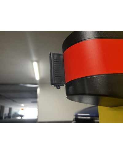 Wall Mount Barrier, strap red/white 10 m . Buy in the online store.
