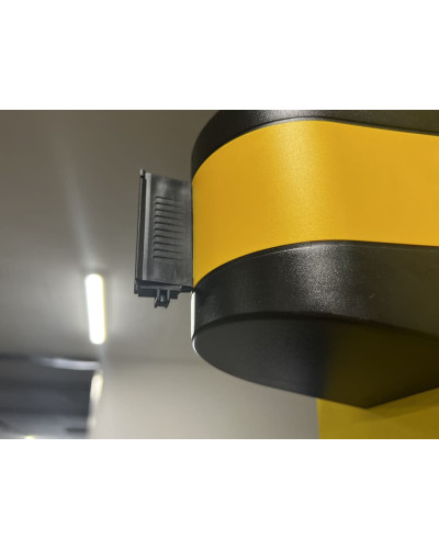 Wall Mount Barrier, strap black/yellow 10 m . Buy in the online store.