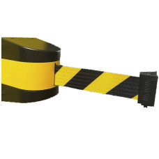 Wall Mount Barrier, strap black/yellow 10 m 